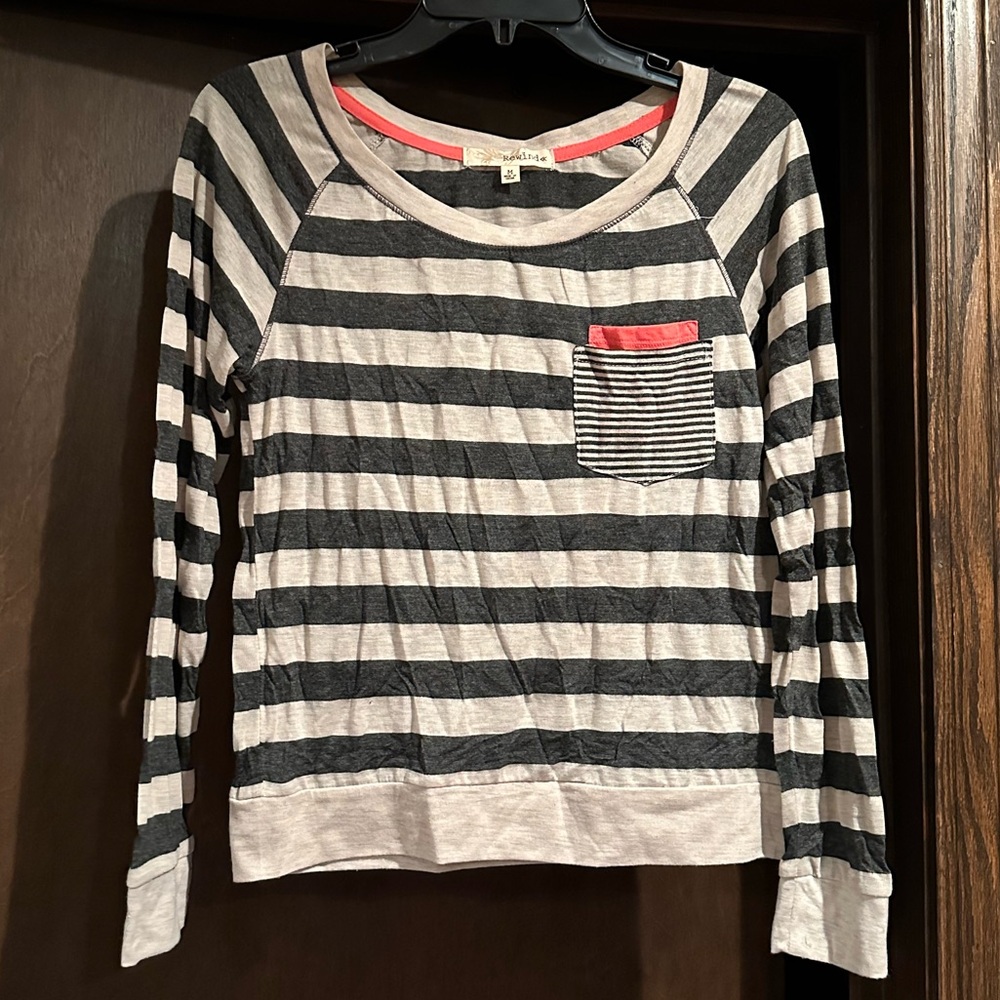 Rewind striped long sleeve